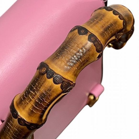 Gucci Bamboo 702106 3WAY Backpack Bag Shoulder Bag Handbag Women - Picture 8 of 9